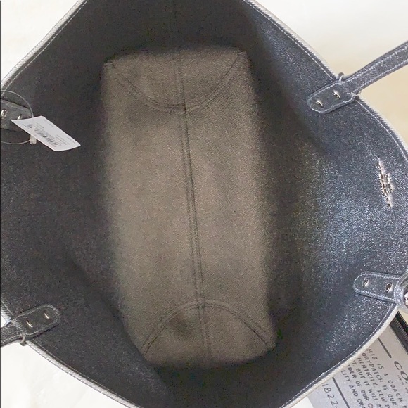 ‼️SOLD‼️RARE COACH REVERSIBLE BLK/SILVER SET BNWT - Picture 4 of 16